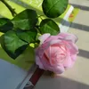 Fleurs décoratives 5pcs Hand Selon hydratant rose artificiel décor de mariage réel tactile bouquet de mariée maison salon floral