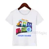 T-shirts trein verjaardagsnummer t-shirt gelukkige verjaardag voor jongens/meisjes t-shirt kinderen witte t-shirt aangepaste naam Numberl2405