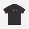 Угощения Kith FW Tshirt Men Mens Women 1 качество картофеля фри шоколадная футболка футболка