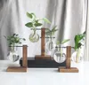 Hydroponic Vase Plant Transparent Glass Desk Flower Pot Wooden Frame Container Tabletop Furnishing Articles For Home Decoration 52353576