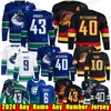 # 43 Quinn Hughes Vancouver Hockey Jersey Elias Pettersson Elias Lindholm Brock Boeser Dakota Joshua Trevor Linden J.T.Miller Conor Garland Pavel Bure Canucks Jerseys