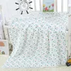 Blankets 1pc Muslin 120 110cm Cotton Baby Swaddles Soft Born Bath Gauze Infant Wrap Sleepsack Stroller Cover Play Mat