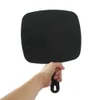 Miroirs compacts Miroir Handle avec coiffeur de salon petit gros maquillage de cheveux complet noir Q240509