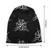 Beretas Montaña Adventure Compass Capón de sombrero Menores Mujeres Fashion Unisex Adult Winter Winter Warm Skullies Gaijas Cabas