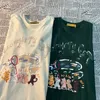 T-shirt féminin Hiphop Bubble Fish Fish Cats Fun Cats Imprimé T-shirts 100% coton surdimensionné GRN Short Slve Harajuku Anime Y2K Tops Summer Couples Y240509