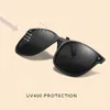 Солнцезащитные очки складываемые портативные солнцезащитные очки поляризация UV400 Anti UVA UVB Square Flip над Lentes de Sol Mujer Q240509