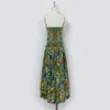 Cotton printed camisole dress for the new summer of 2024