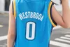 Vêtements sets 24/25 Children's Suit Boy Girl Fans Basketball Thunder No. 0 Game Team Uniform Training gilet et shorts