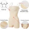 Kvinnors shapers Full Body Shaper Bodysuits Strapless Postpartum BuMen Slimning Mante Corset Dress Mage Control Compression Shapewear