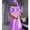 Boubou African Women Dashiki Dress for Nigerian Traditionell bröllop Bridesmaid Long Robe Party Högkvalitet Syade klänningar Tyg 240422