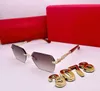 Luksusowe postawy okulary przeciwsłoneczne dla mężczyzn moda 3078Design UV Ochrona Obiektywna kwadrat Pełna ramka Złota Kolor Plane Frame Poind with Pakiet 61 mm