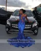 Sparkly Royal Blue Diamonds Mermaid Prom блески блестки из бусин -хрустальные стразы Специальные случаи для вечеринки по случаю дня рождения