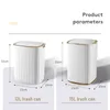 1215L Smart Trash Can Home Kitchen Wastebasket Garbage Bins Bathroom Toilet Living Room Automatic Sensor Bin Dustbin 240510