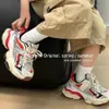 Sneakers Ba Jia 2024 Four Seasons New Mens and Womens Mesh Sports Shoes Fashionable Student Anti Slip Breathable Dad H240510