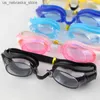 Poux de plongée Enfants enfants adolescents ajustés en lunettes de natation verres de maillots de bain sportifs avec bouchons d'oreille et pinces à nez Q240410