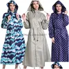 Pluie Wear Fashion Lalten Men and Women Raincoat mince poncho dames imperméable veste longue respirante adts armatins