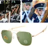 Nouvelles lunettes de soleil Aviation Men 2021 Brand de haute qualité American Army Military Optical Ao Sun Verres Male Pilot Glass Lenses OCULOS9097878