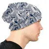 Baskar skalle skelett mode tunna hattar geometriska 3d kuber bonnet hipster skallies mössor mössor