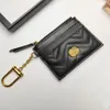 22SS Designer Coin Gold Pursers Men Hommes Cartes Femme Holders Black Lambs en peau d'agneau Mini portefeuille Coin Purse Sac en cuir 312X