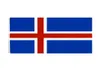 100 Polyester 3x5fts 90x150cm La Croix-Rouge est ISL ISLANDE FLAGE ENTIE DIRECT FACTORY 4733910