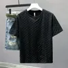 Tasarımcı Moda Top Yüksek Kaliteli İş Giysileri İşlemeli Yaka Ayrıntıları Kısa Kollu Gömlek Erkek Tee