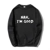 Heren Hoodies Sweatshirts Autumn Winter Mens Sweater Pullover Im Good Tter Round Neck Sweatshirt Fashion Long Top Hoodie Clothing H240508