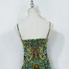 Cotton printed camisole dress for the new summer of 2024