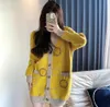 Chandails pour femmes V-Neck Diamond Tricot Cardigan Designer Couber Sweater Femmes Femmes Solid Outwear Mabet