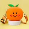 Christmas New Korean Orange Expression Children's Bag Fun and Funny Portable Silicone Zero Wallet 80% factory wholesale