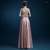 Casual Dresses VOLALO Arrival Floor Length Lady Girl Women Princess Bridesmaid Banquet Party Ball Dress Gown Fast 2024