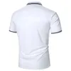 Polos pour hommes hommes courts slves polo élégant conférence en ligne simple conférence de vacances pour hommes occasionnels mens top top bengle polo shirt y240510f5r8