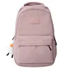 Sac à dos fashion femme mignon nylon dame mochila sac à école pour adolescents filles kawaii imperméable de voyage de voyage noir noir