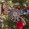 Noel Süslemeleri Kar Tanesi Mektup Süsleri Ağaç 2D Araba Kolye 2024 Yıllık Xmas Hediyeleri Navidad Ev Dekor