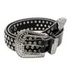 Cintura in pelle di strass di cristallo alla moda per donne Luxury Silver Bowgirl Cowboy Strass Cinture Bling Ceinture Cint Welband X0726 3135