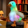 35cm sevimli büyüme ördek peluş hayvan oyuncak ışıklı oyuncak led ördek bebek yastık kucaklama ped çocuk hediyesi 240424