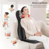 Snailax Full Body Massage stoel kussen - Shiatsu kneedstoel draagbare nek en rugmassager met warmte en compressie voor rug en schouders