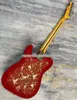 En stockage rose rouge paisley guitare électrique Humbucker Pickup Maple Necd Mapleard INCLAY INCLAY 3 SALDES BRIDGE VINTAGE TUNTERS