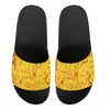 Slippers Roses Leopard And Gold Custom Made Sublimation Print Fashion Men Women Slides Sandals