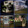 Nymphy屋外の防水IP68、56 LED 3照明モードは、外の風景のための駆動型ガーデンヤードスポットソーラーライト-4パック（クールホワイト）