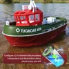 Jikefun 686 RC Boat 2.4G 172 Krachtige Dual Motor Long Range Wireless Electric Remote Control Tugboat Model Toys For Boys Gift 240510
