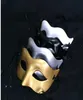 Express Venetiaans feestmasker Roman Gladiator Halloween Party Maskers Mardi Gras Masquerade Mask Mask Color Gold Silver Black Whit5913358