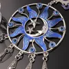 Figurines décoratives Blue Crystal Pendant Turquie Devil's Eye Pave Dream Stars Net Stars Moon Grand charme Mur