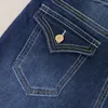 Kadınlar kot 2024 pantolon yüksek bel kadın moda seksi alevlendi vintage denim pantolonlar mavi çan dip