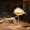 Personalisierte Haartrocknerglas kreatives Cocktailglas Transparentes Saftglas Spaß Fischgeformte Glas 240429