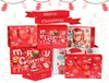 Merry Christmas Gift Wrap papieren zak Xmas Tree Packing Snowflake Candy Box Nieuwjaar Kinderen zijn gunsten tassen Decorations3342871