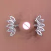 Nippelringe 2pcs Sexy Engelsflügel Herz Brustwarzen 14g Edelstahl gerade Langhantel Nippel Ring Zirkonia Nippel Piercing Schmuck Y240510