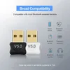 Adaptador Bluetooth USB gratuito Bluetooth 5.0 Música Transmisor de receptor de audio para PC Teckboard del mouse USB Transmisor