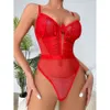 Lingerie amusante, suspense une pièce sexy pour femmes, chemise en maille perspective creusée