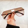 Marka mody projektantki kwadratowe okulary przeciwsłoneczne kobiety paski do okularów