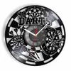 Wall Clocks Dart Game Bar Vinyl Record Clock Man Cave Room Decoratie Vintage Timing Board Night Club Disk Craft Q240509